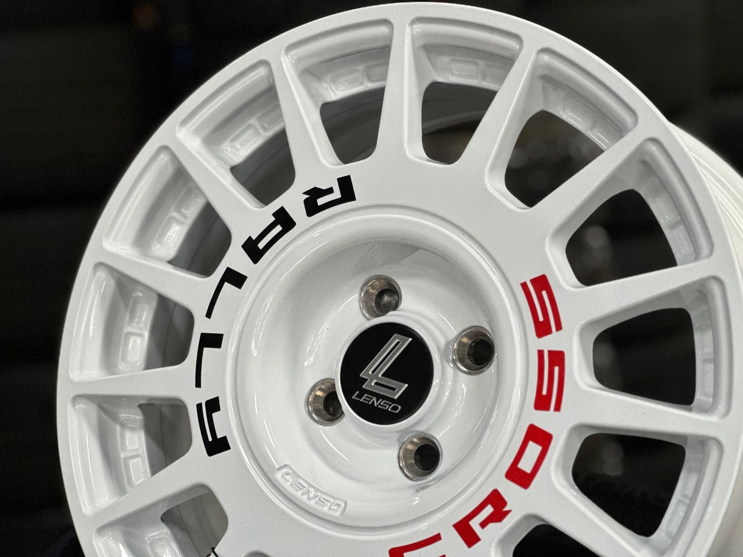 New 16X7 ET40 Lenso M1K Rim (4 wheel) Gloss White 4X100