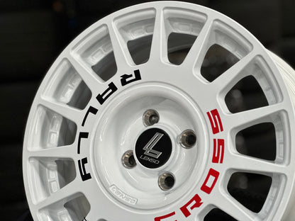 New 16X7 ET40 Lenso M1K Rim (4 wheel) Gloss White 4X100