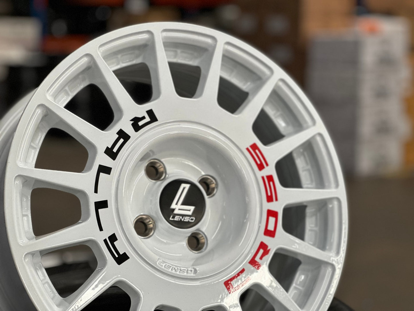 New 16X7 ET40 Lenso M1K Rim (4 wheel) Gloss White 4X100