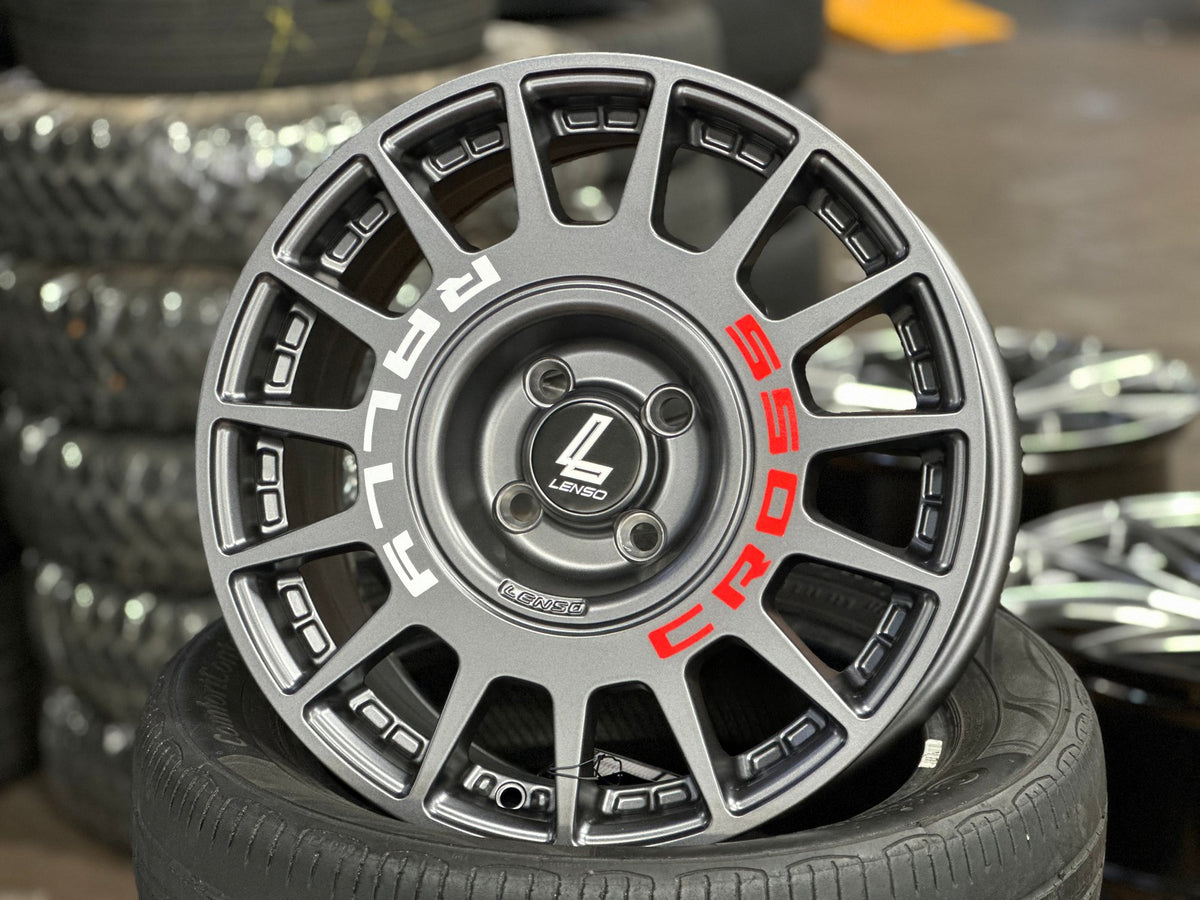 New 16X7 ET40 Lenso M1K Rim (4 wheel) Matt Gunmetal 4X100