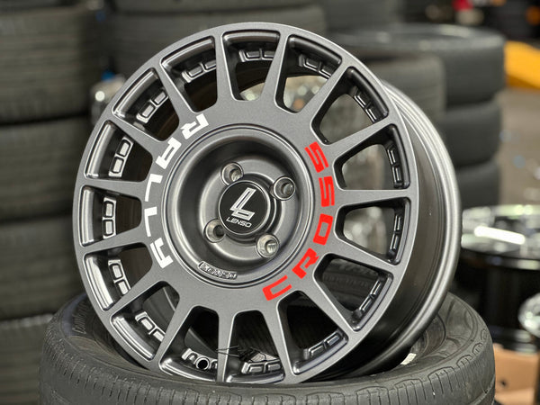 New 16X7 ET40 Lenso M1K Rim (4 wheel) Matt Gunmetal 4X100