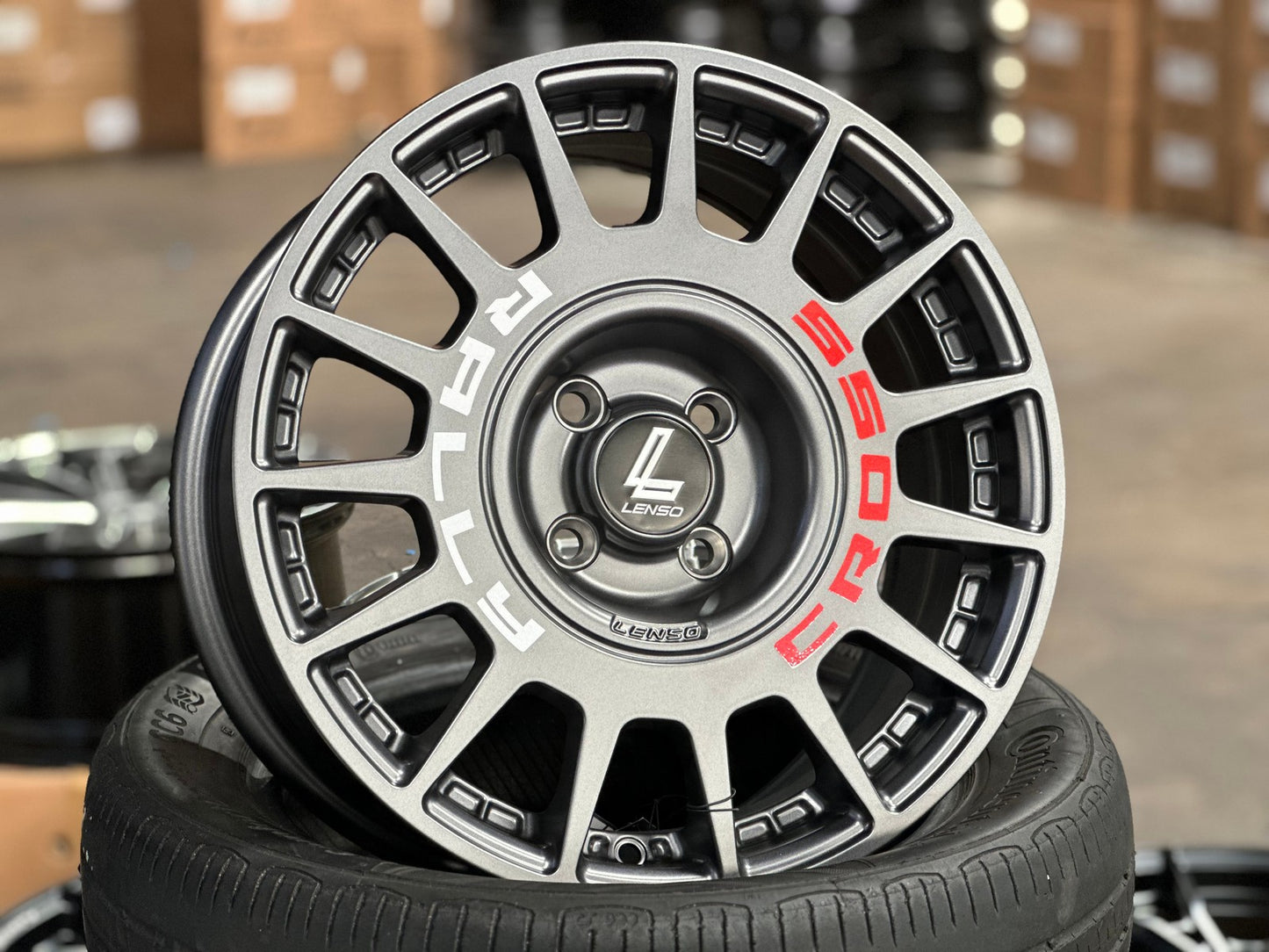 New 16X7 ET40 Lenso M1K Rim (4 wheel) Matt Gunmetal 4X100