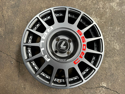 New 16X7 ET40 Lenso M1K Rim (4 wheel) Matt Gunmetal 4X100