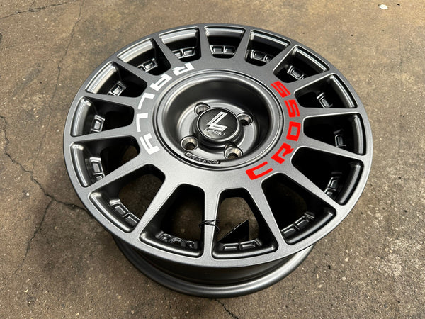 New 16X7 ET40 Lenso M1K Rim (4 wheel) Matt Gunmetal 4X100