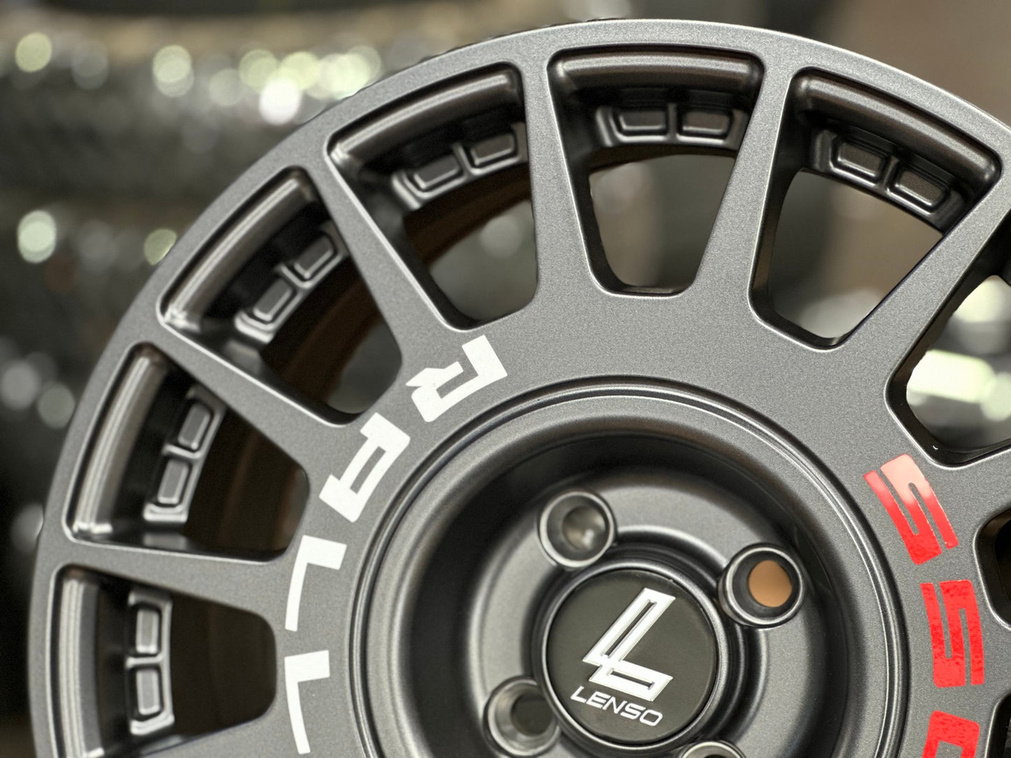 New 16X7 ET40 Lenso M1K Rim (4 wheel) Matt Gunmetal 4X100