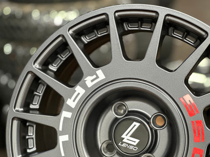 New 16X7 ET40 Lenso M1K Rim (4 wheel) Matt Gunmetal 4X100