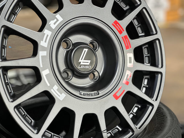 New 16X7 ET40 Lenso M1K Rim (4 wheel) Matt Gunmetal 4X100