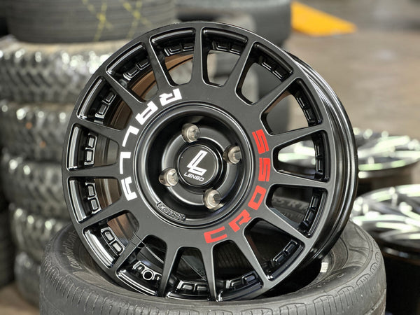 New 16X7 ET20 Lenso M1K Rim (4 wheel) Matt Black 4X108