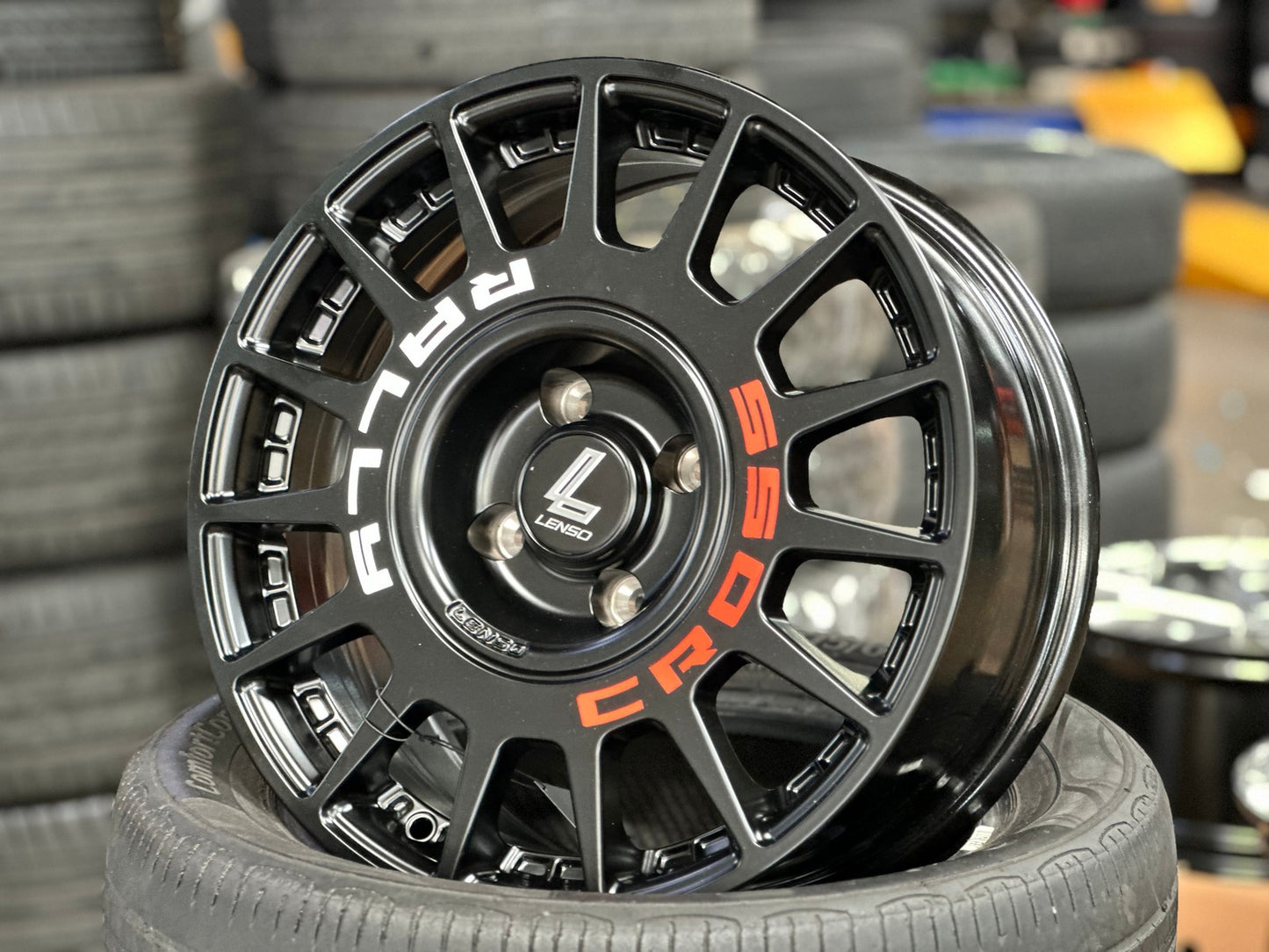New 16X7 ET20 Lenso M1K Rim (4 wheel) Matt Black 4X108