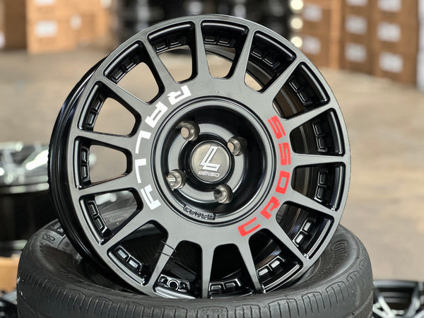New 16X7 ET20 Lenso M1K Rim (4 wheel) Matt Black 4X108