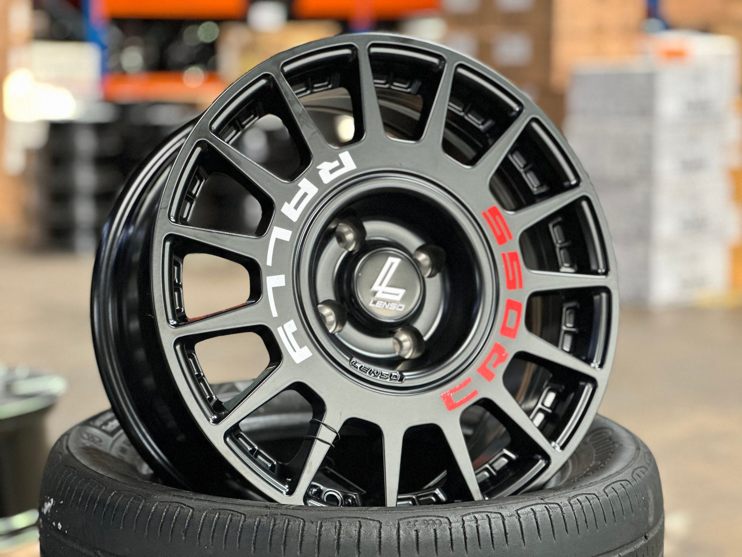 New 16X7 ET20 Lenso M1K Rim (4 wheel) Matt Black 4X108