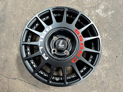 New 16X7 ET20 Lenso M1K Rim (4 wheel) Matt Black 4X108