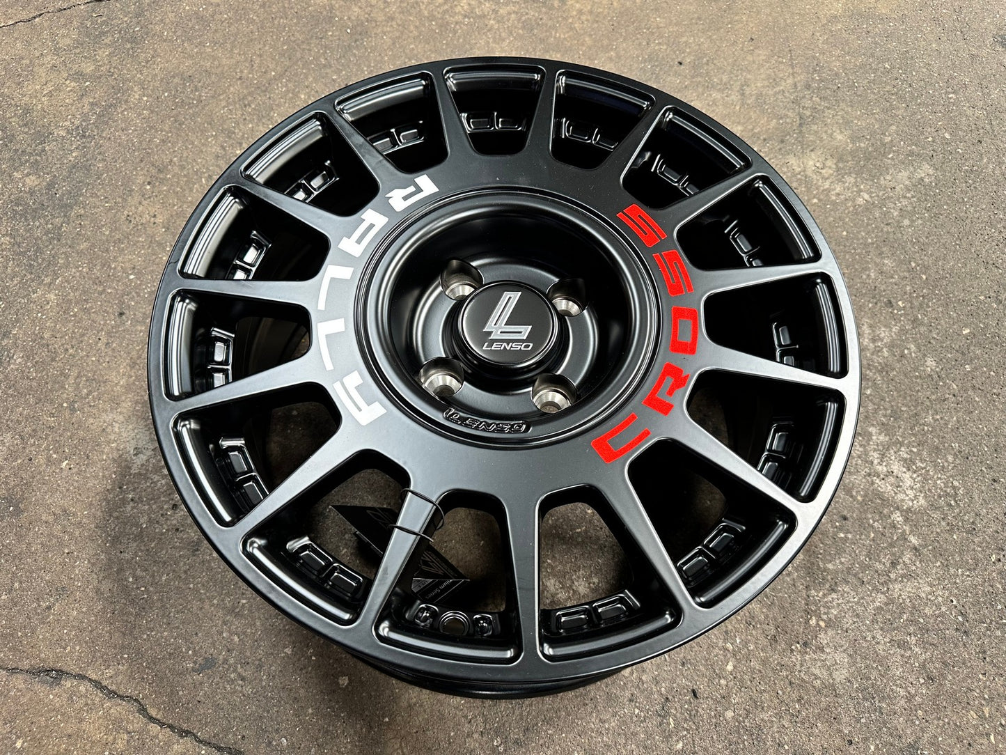 New 16X7 ET20 Lenso M1K Rim (4 wheel) Matt Black 4X108