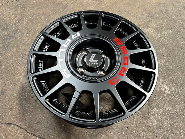New 16X7 ET20 Lenso M1K Rim (4 wheel) Matt Black 4X108