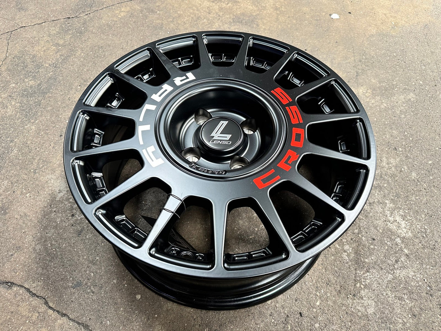 New 16X7 ET20 Lenso M1K Rim (4 wheel) Matt Black 4X108