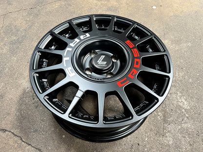 New 16X7 ET20 Lenso M1K Rim (4 wheel) Matt Black 4X108