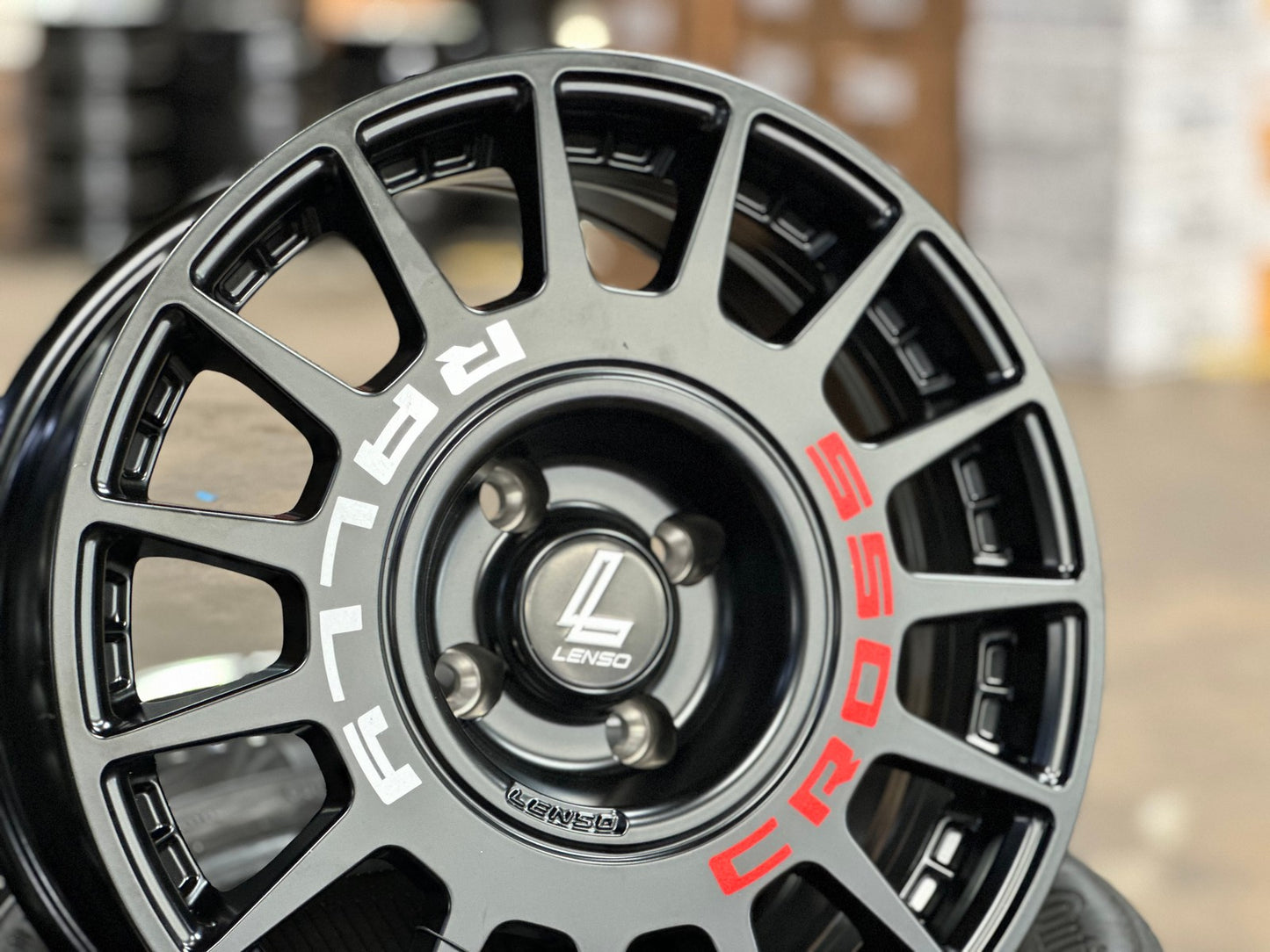 New 16X7 ET20 Lenso M1K Rim (4 wheel) Matt Black 4X108