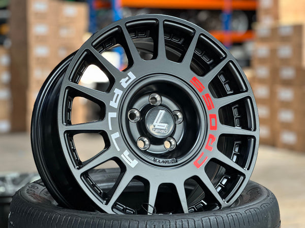 New 16X7 ET40 Lenso M1K Rim (4 wheel) Matt Black 5X100