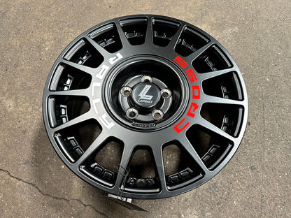 New 16X7 ET40 Lenso M1K Rim (4 wheel) Matt Black 5X100