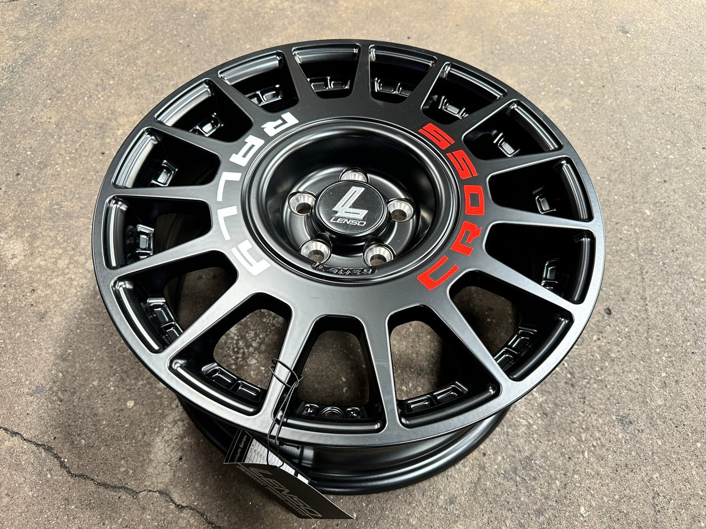 New 16X7 ET40 Lenso M1K Rim (4 wheel) Matt Black 5X100
