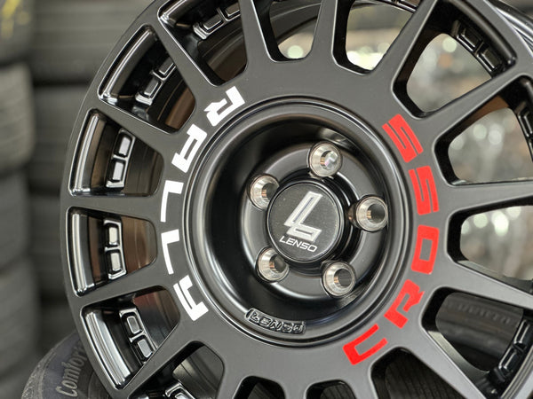 New 16X7 ET40 Lenso M1K Rim (4 wheel) Matt Black 5X100