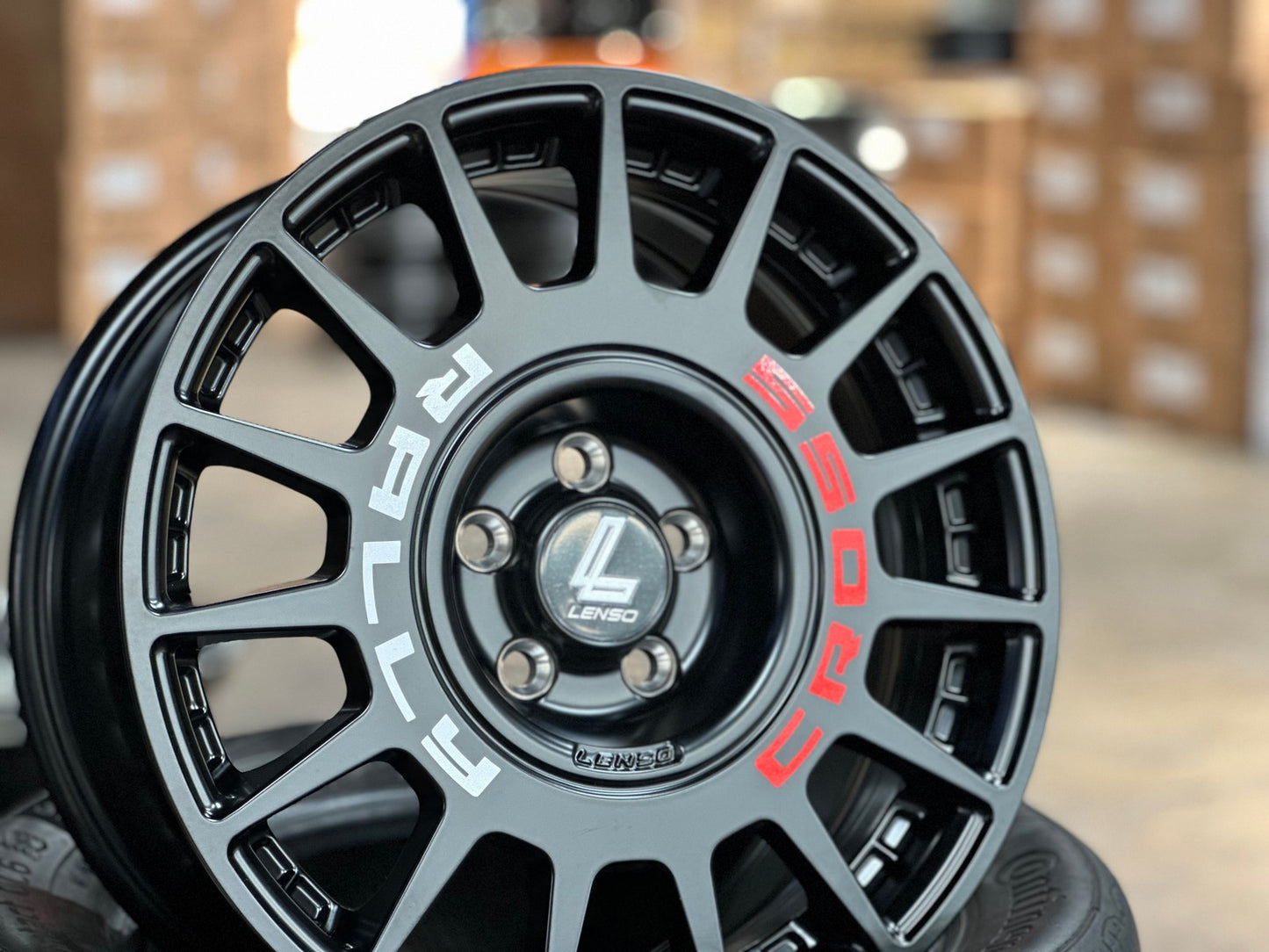 New 16X7 ET40 Lenso M1K Rim (4 wheel) Matt Black 5X100