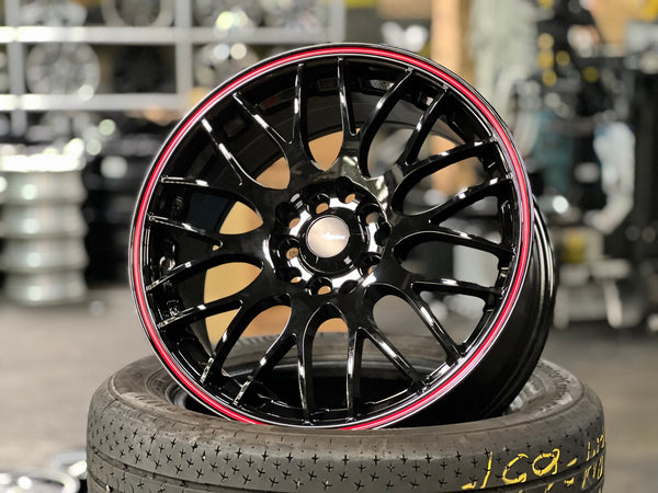 New 16X7 ET40 Advanti M8501 Rim (4 wheel) Gloss Black 5X100