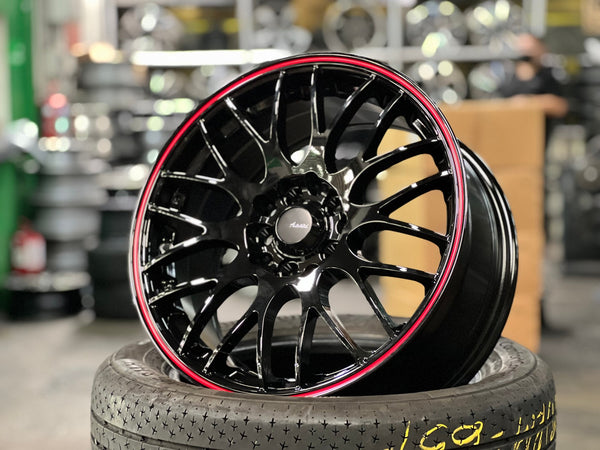 New 16X7 ET40 Advanti M8501 Rim (4 wheel) Gloss Black 5X100