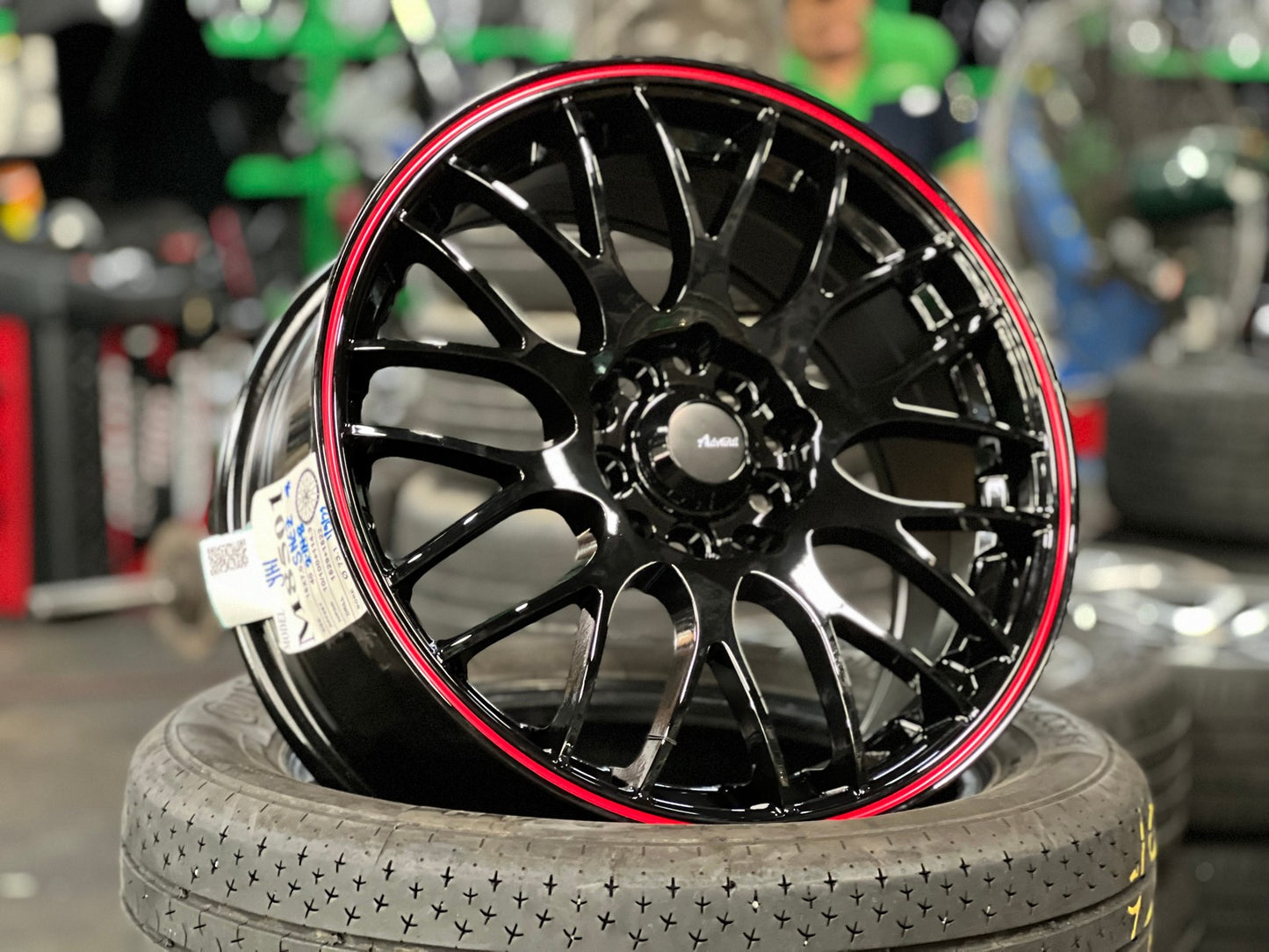 New 16X7 ET40 Advanti M8501 Rim (4 wheel) Gloss Black 5X100