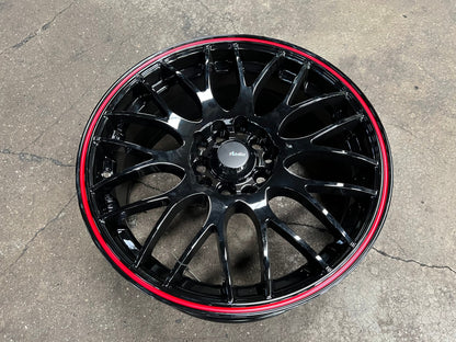 New 16X7 ET40 Advanti M8501 Rim (4 wheel) Gloss Black 5X100