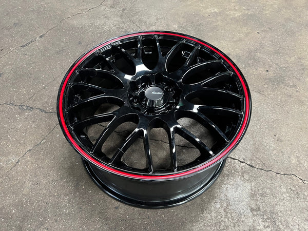 New 16X7 ET40 Advanti M8501 Rim (4 wheel) Gloss Black 5X100