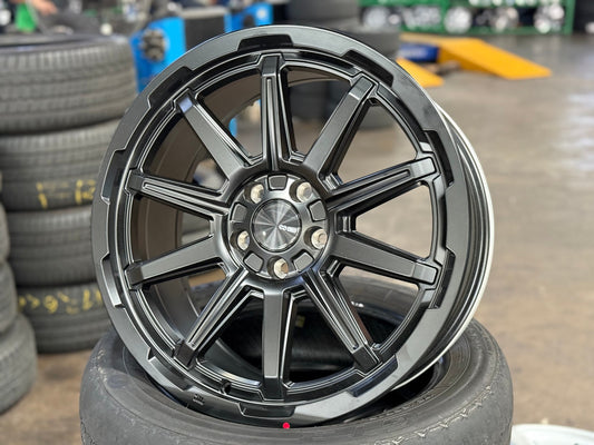 New 18X8 ET35 Enkei Adventurer Rim (4 wheel) Matt Black 5X108