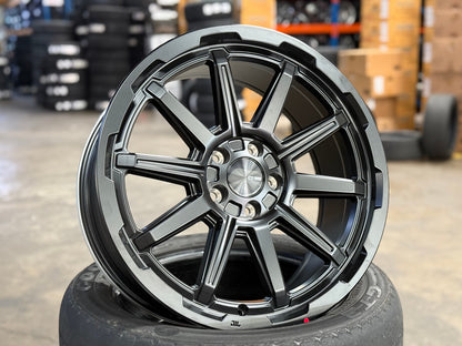 New 18X8 ET35 Enkei Adventurer Rim (4 wheel) Matt Black 5X108