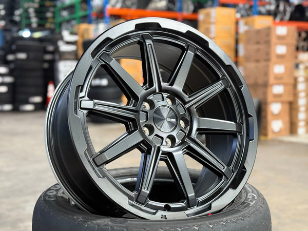 New 18X8 ET35 Enkei Adventurer Rim (4 wheel) Matt Black 5X108