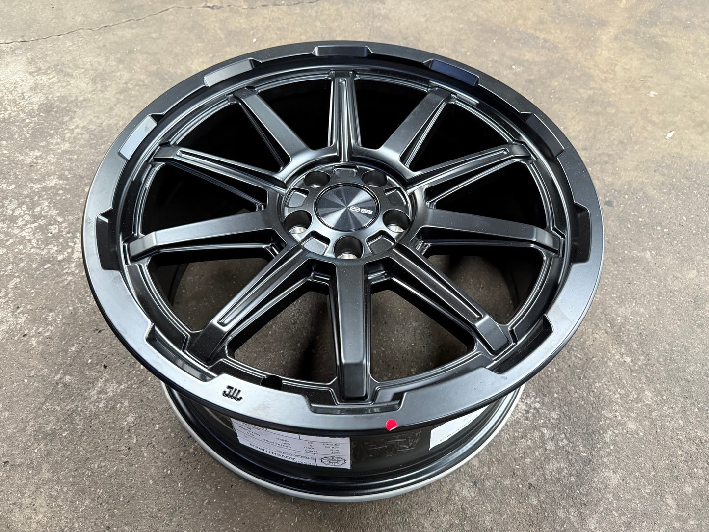 New 18X8 ET35 Enkei Adventurer Rim (4 wheel) Matt Black 5X108