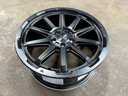 New 18X8 ET35 Enkei Adventurer Rim (4 wheel) Matt Black 5X108