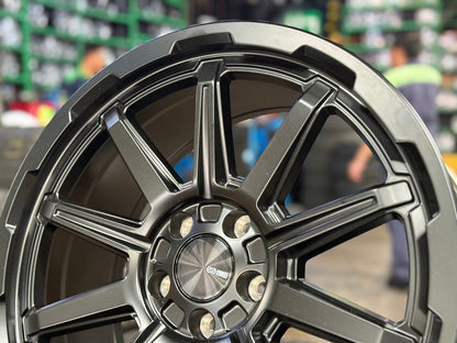 New 18X8 ET35 Enkei Adventurer Rim (4 wheel) Matt Black 5X108