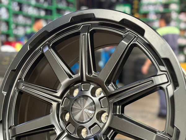 New 18X8 ET35 Enkei Adventurer Rim (4 wheel) Matt Black 5X108
