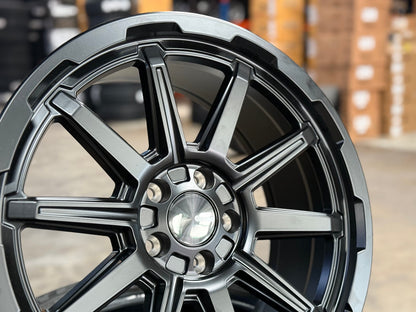 New 18X8 ET35 Enkei Adventurer Rim (4 wheel) Matt Black 5X108
