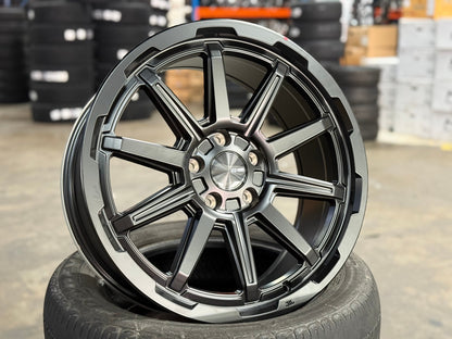 New 18X8 ET35 Enkei Adventurer Rim (4 wheel) Matt Black 5X114.3