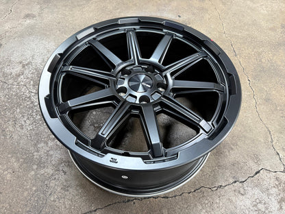 New 18X8 ET35 Enkei Adventurer Rim (4 wheel) Matt Black 5X114.3