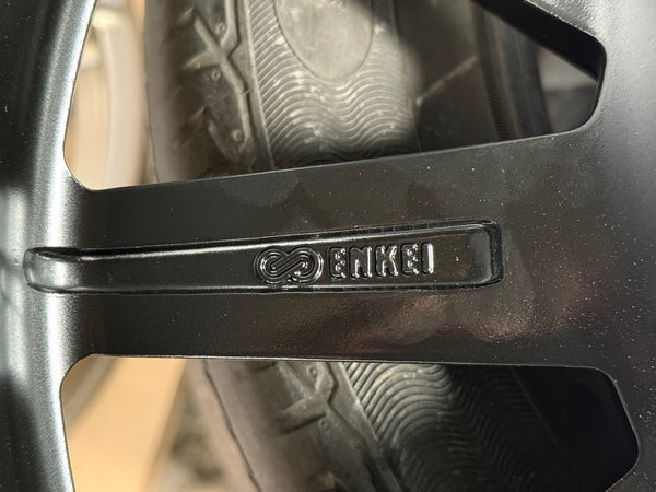 New 18X8 ET35 Enkei Adventurer Rim (4 wheel) Matt Black 5X114.3