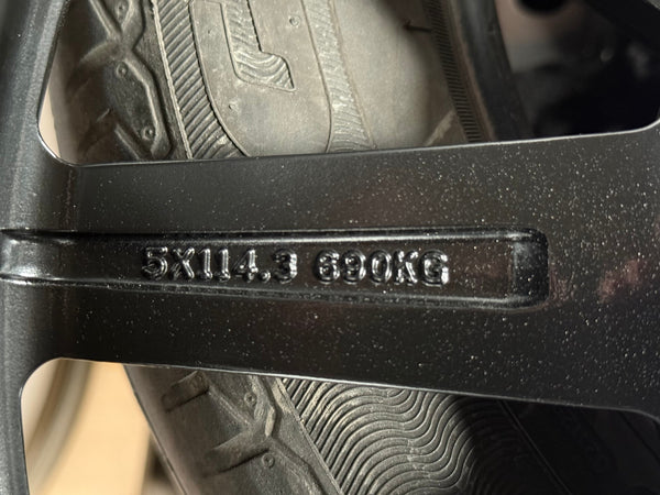 New 18X8 ET35 Enkei Adventurer Rim (4 wheel) Matt Black 5X114.3