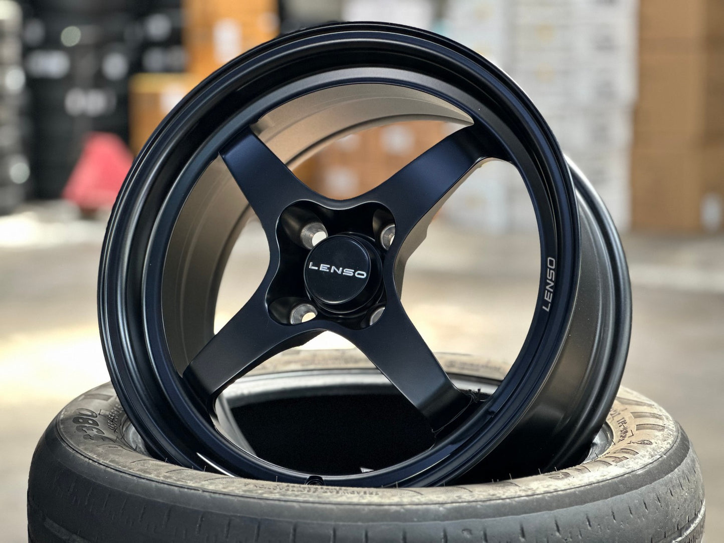 New 15X7 ET35 Lenso Maglite R Rim (4 wheel) Matt Black 4X100