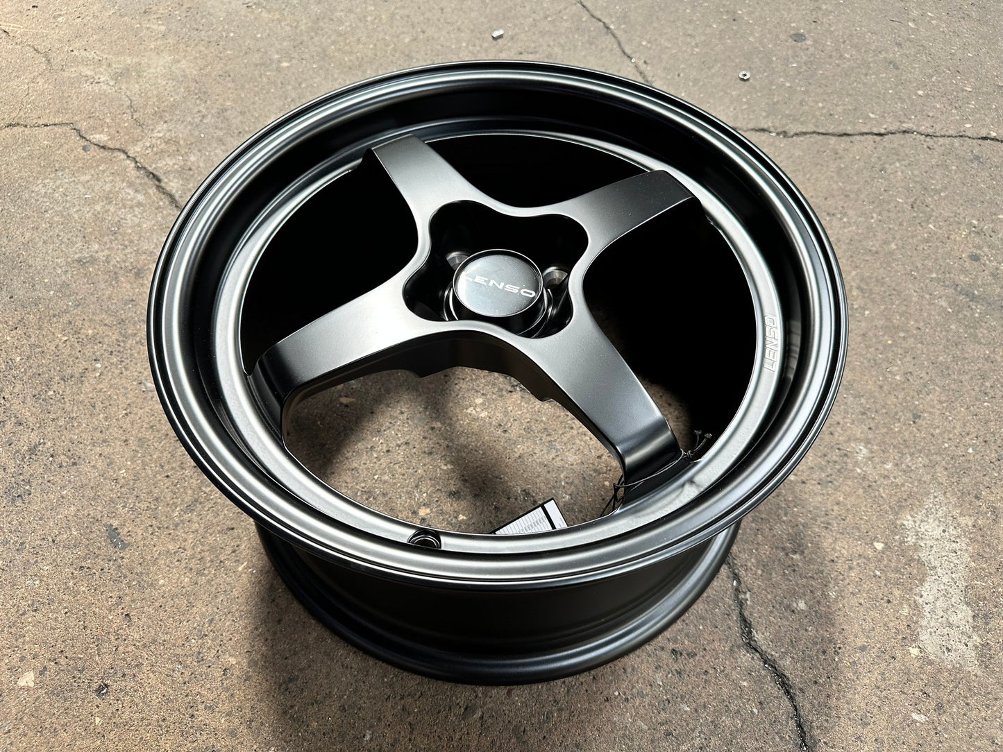 New 15X7 ET35 Lenso Maglite R Rim (4 wheel) Matt Black 4X100