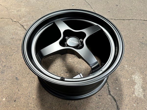 New 15X7 ET35 Lenso Maglite R Rim (4 wheel) Matt Black 4X100