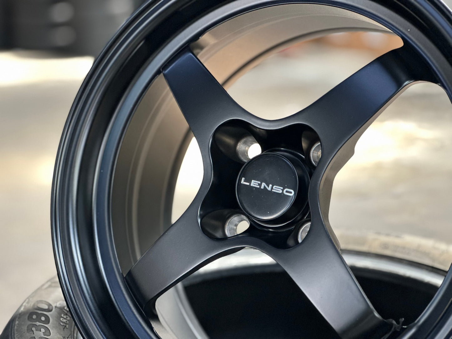 New 15X7 ET35 Lenso Maglite R Rim (4 wheel) Matt Black 4X100