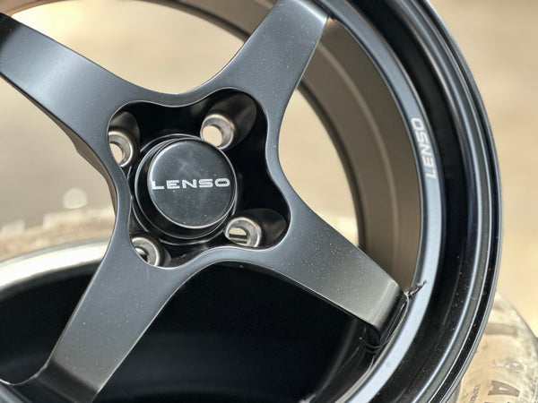 New 15X7 ET35 Lenso Maglite R Rim (4 wheel) Matt Black 4X100