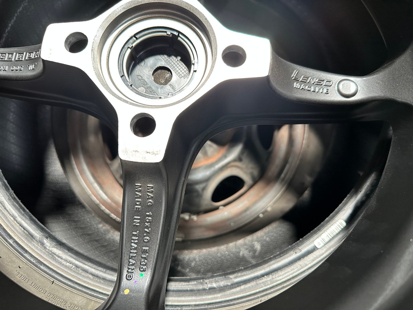 New 15X7 ET35 Lenso Maglite R Rim (4 wheel) Matt Black 4X100