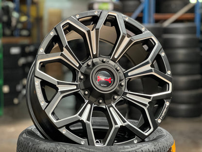 New 18X9 ET20 Lenso Max 1 Rim (4 wheel) Matt Black 6X114.3